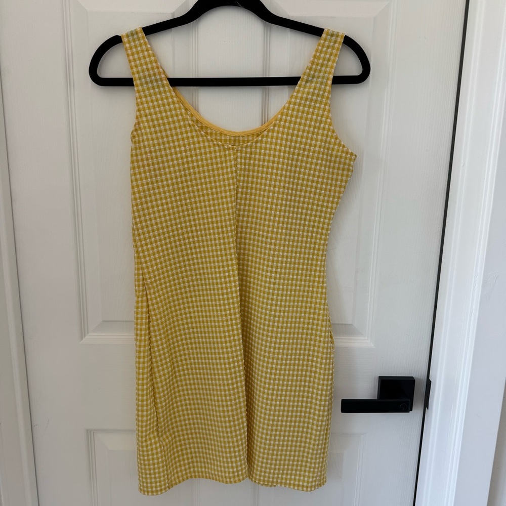 Urban Outfitters Mini Dress Yellow Gingham - Picture 5 of 9